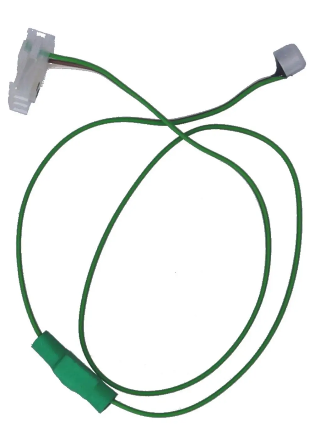 JUDO Heizungs-Kontaktgeber mit zwei grünen Drähten und einem weißen Stecker. Anschlusskabel für elektronische Steuerungen oder Heizsysteme.